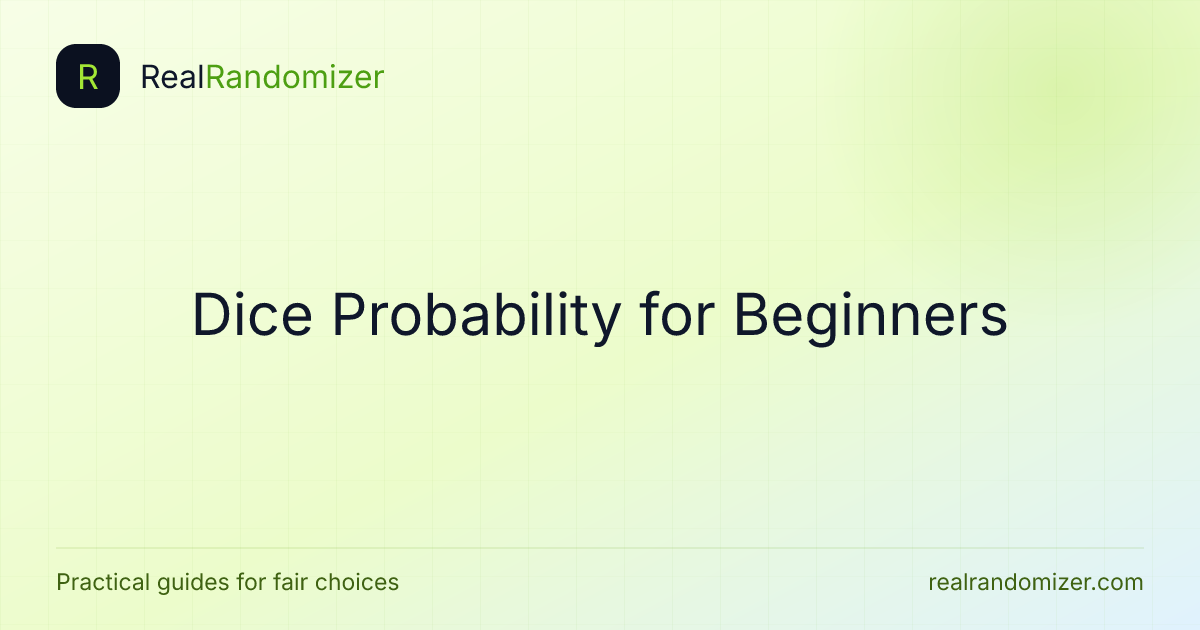 Dice Probability for Beginners featured image