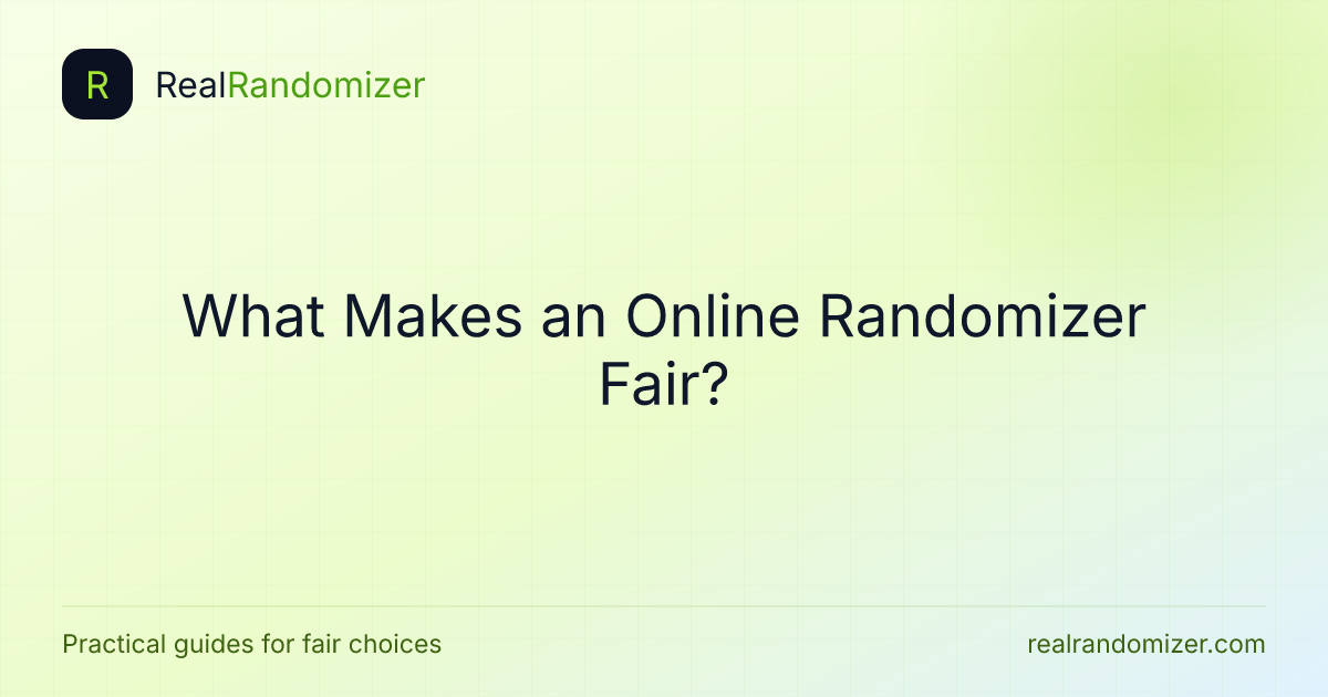 What Makes an Online Randomizer Fair? featured image