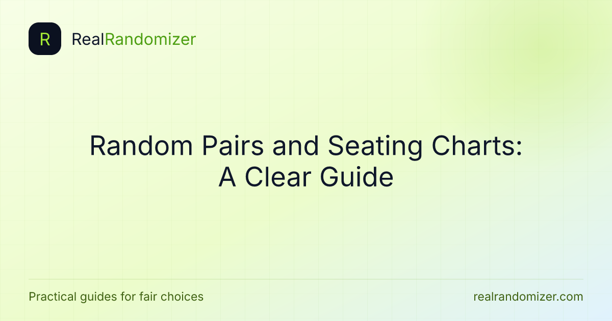 Random Pairs and Seating Charts: A Clear Guide featured image